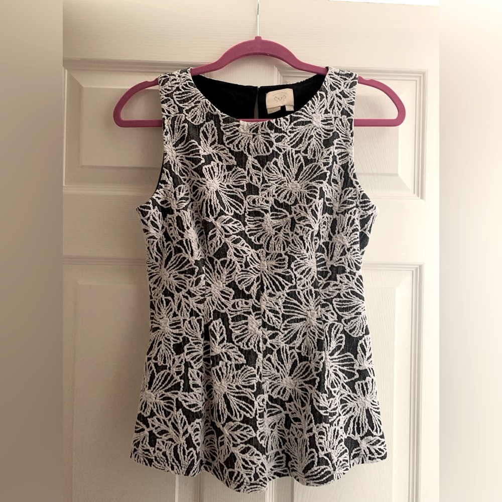 Anthropologie Vanessa Virginia never worn Sleeveless peplum top